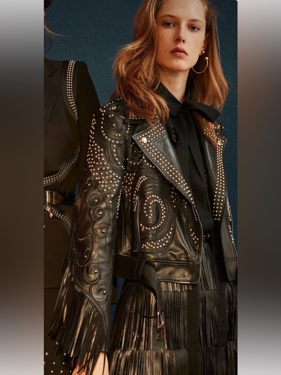 Little Lies Jackets & Blazers - Little Lies fringed leather jacket size small